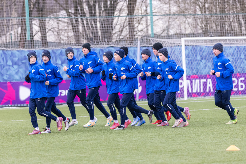 Тренировка «Зенита»-2012 после сборов в Катаре