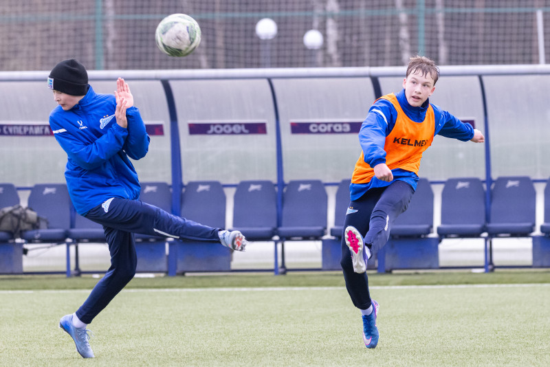 Тренировка «Зенита»-2012 после сборов в Катаре