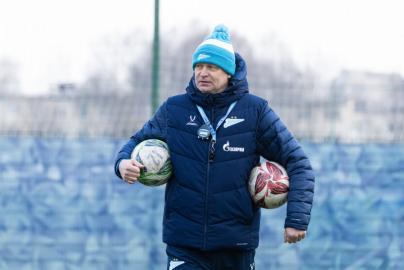 Тренировка «Зенита»-2012 после сборов в Катаре