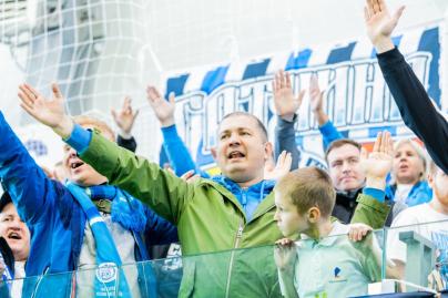 Болельщики на матче «Зенит»-2 — «Динамо» (Киров)