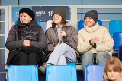 Болельщики на матче Второй лиги, «Зенит»-2 — «Динамо»-2 (Москва)