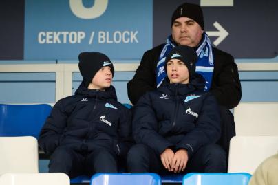 Болельщики на матче Второй лиги, «Зенит»-2 — «Динамо»-2 (Москва)