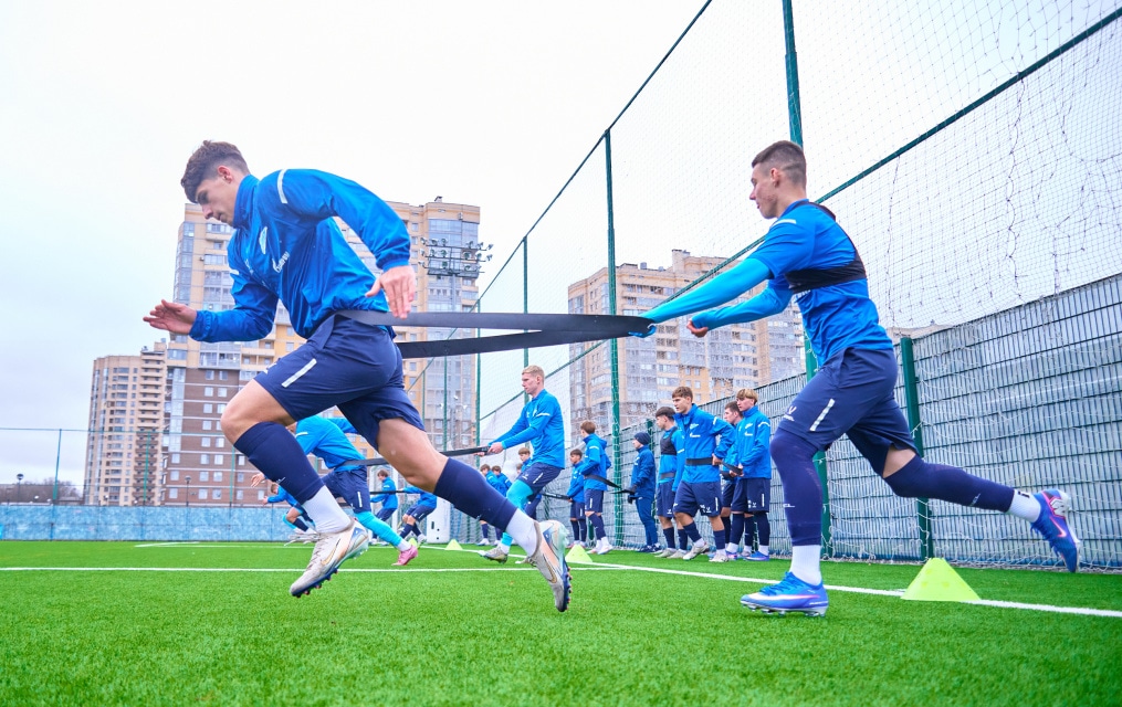 Тренировка «Зенита»-м перед матчем с «Акрон-Академия Коноплева»-м