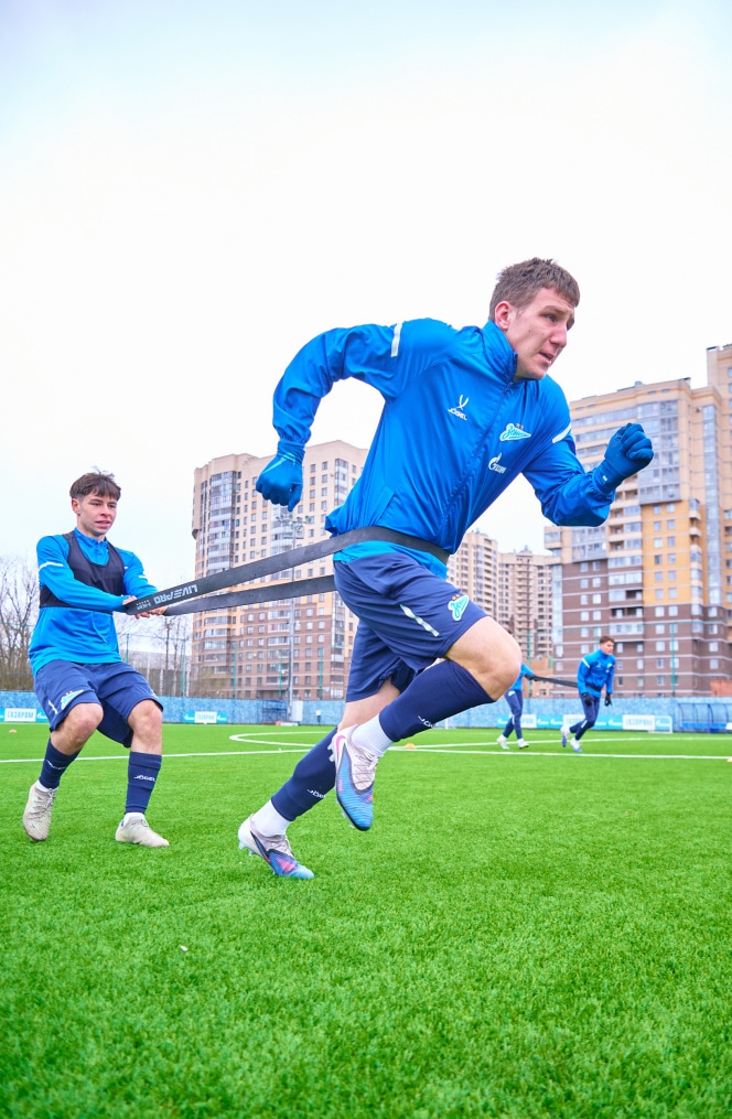 Тренировка «Зенита»-м перед матчем с «Акрон-Академия Коноплева»-м