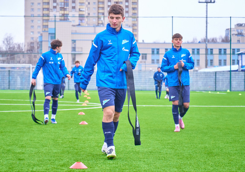 Тренировка «Зенита»-м перед матчем с «Акрон-Академия Коноплева»-м