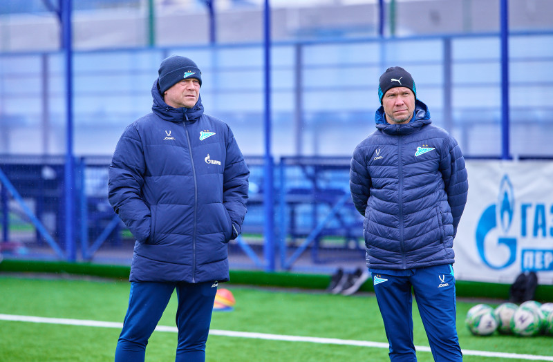 Тренировка «Зенита»-м перед матчем с «Акрон-Академия Коноплева»-м