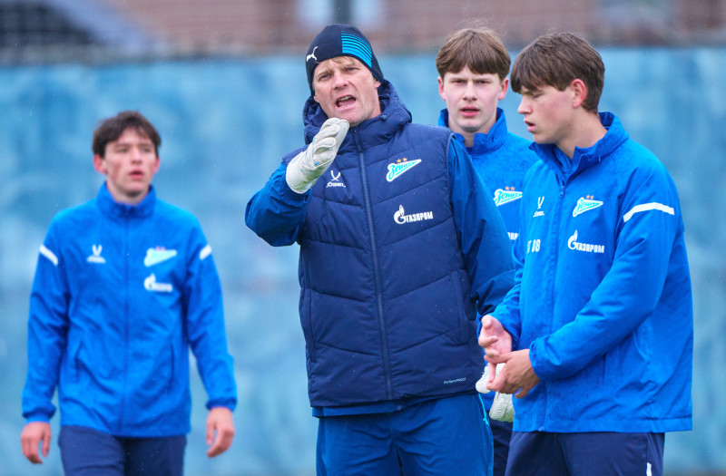 Тренировка «Зенита»-м перед матчем с «Акрон-Академия Коноплева»-м