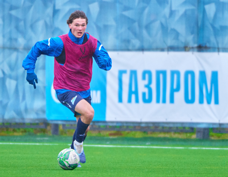 Тренировка «Зенита»-м перед матчем с «Акрон-Академия Коноплева»-м