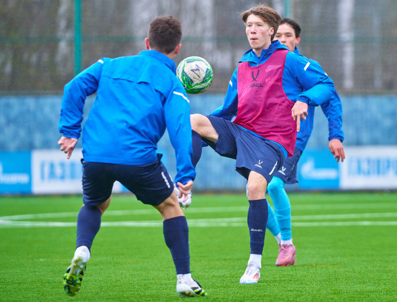 Тренировка «Зенита»-м перед матчем с «Акрон-Академия Коноплева»-м