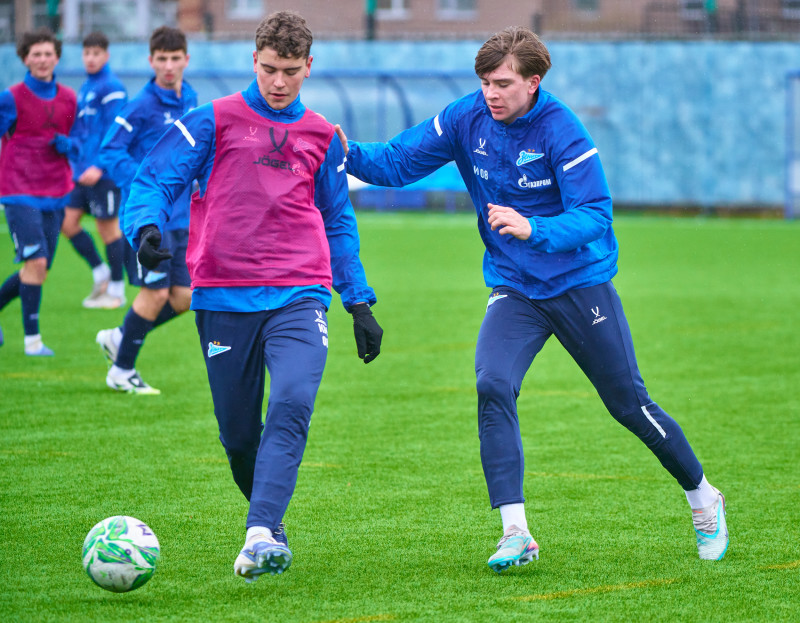 Тренировка «Зенита»-м перед матчем с «Акрон-Академия Коноплева»-м
