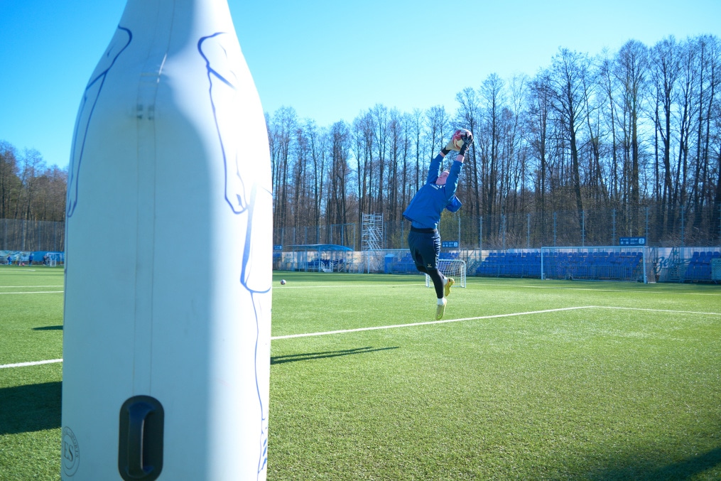 Тренировка женской молодежной команды «Зенит»