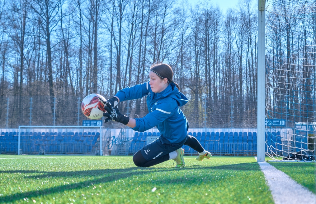 Тренировка женской молодежной команды «Зенит»
