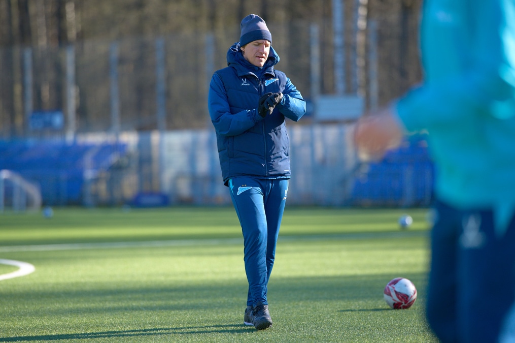 Тренировка женской молодежной команды «Зенит»