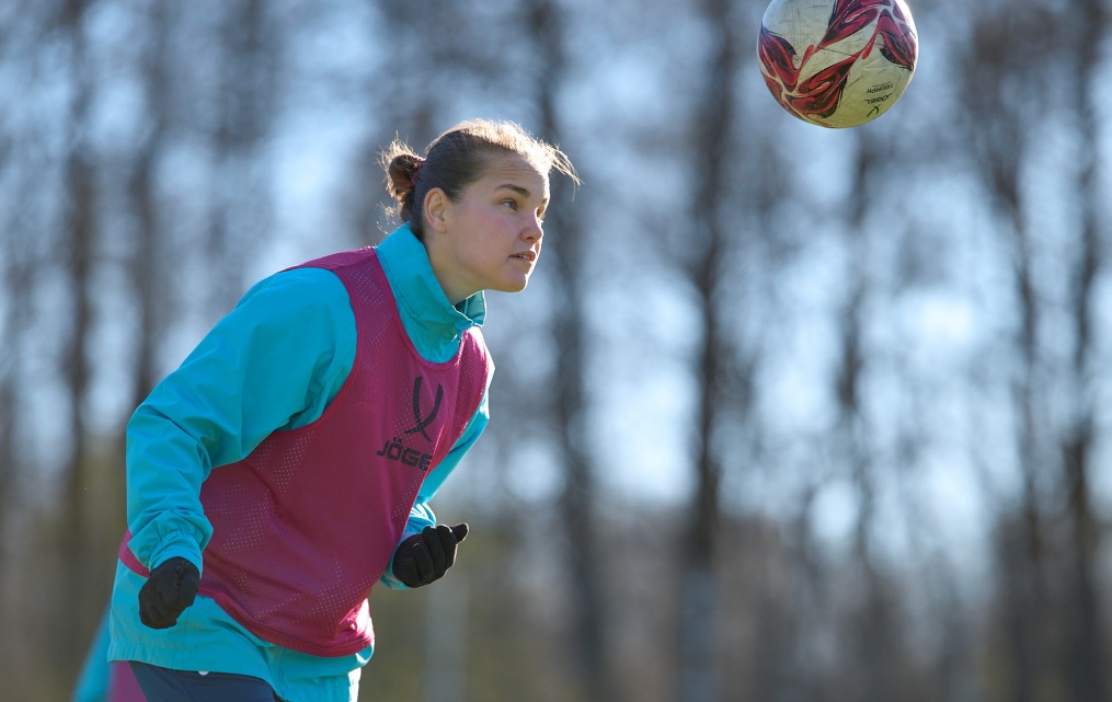 Тренировка женской молодежной команды «Зенит»