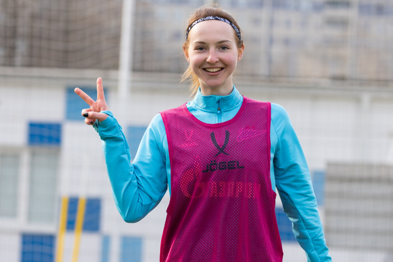 Тренировка женской молодежной команды перед началом сезона 2026