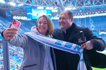 Фан-променад перед матчем «Зенит»—«Ахмат»