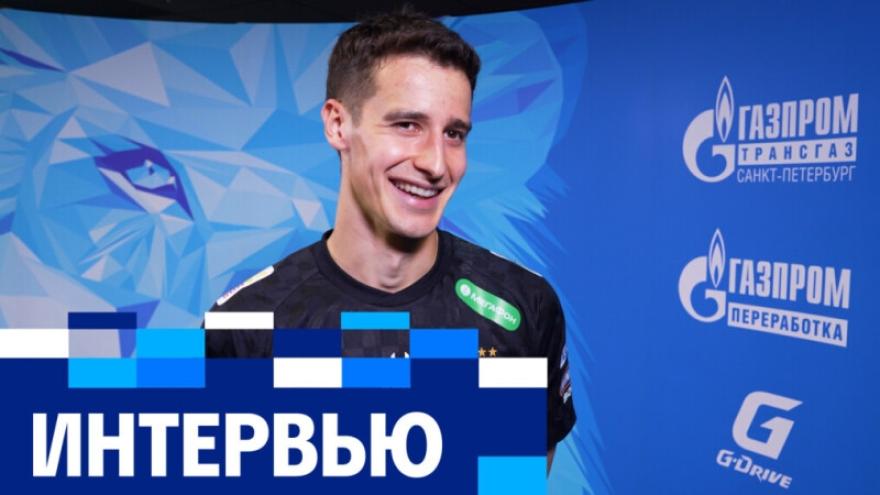 Богдан Москвичев — о дебютном матче за «Зенит» в Альфа-Банк РПЛ