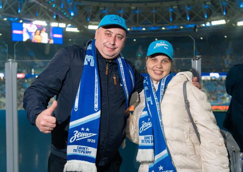 Болельщики на матче «Зенит» — «Динамо»Мх